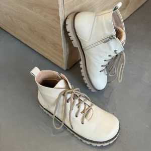 Handmade Women Winter Boots Anatomical Leather Suede Ankle